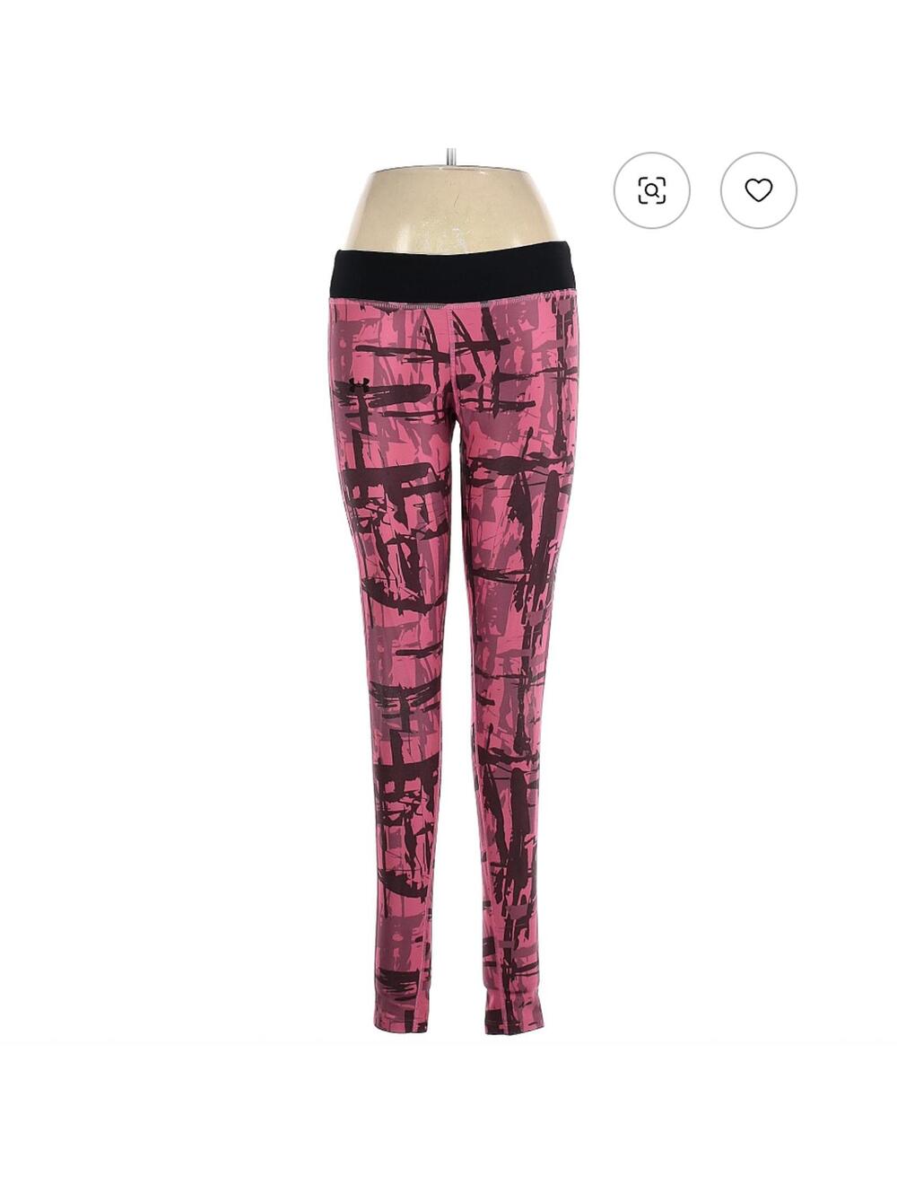 Under Armour Pink Active Pants Size M Leggings